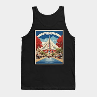 Parramatta Australia Vintage Travel Poster Tourism Tank Top